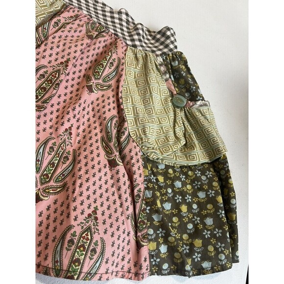 Matilda Jane Serendipity Calico Gabby Skirt size 8 Black Pattern - Picture 6 of 7